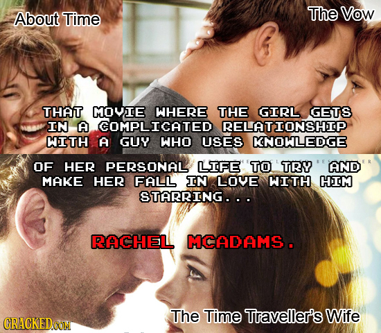 About Time The Vow THAT MOVIE WHERE THE GIRL GETS IN A COMPLICATED RELATIONSHIP HITH A GUY WHO USES KNOWLEDGE OF HER PERSONAL LIFE TO TRY AND MAKE HER