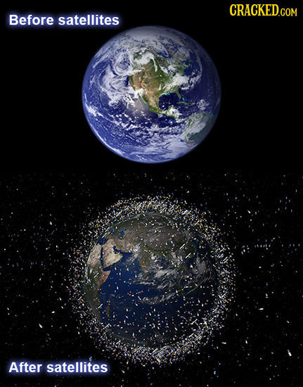 Before satellites After satellites