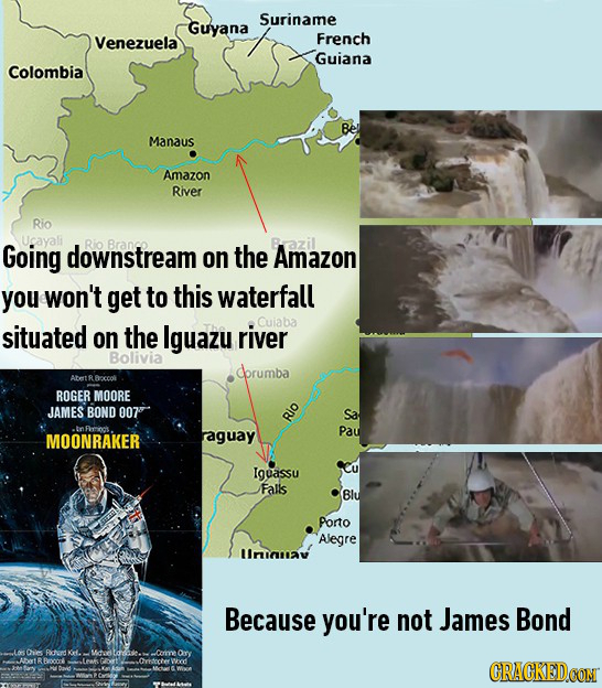 Suriname Guyana Venezuela French Guiana Colombia Be Manaus Amazon River Rio Going downstream Rio Brang on the Amazon you won't get to this waterfall s