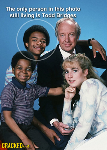 The only person in this photo still living is Todd Bridges