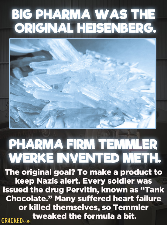 Evil Things Huge Companies Have Done - Big Pharma was the original Heisenberg. Pharmaceutical company Temmler Werke designed a product that was meant
