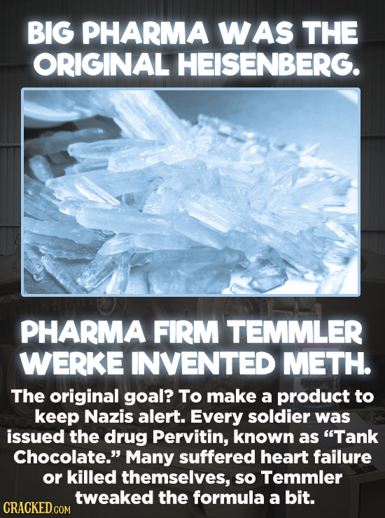 Evil Things Huge Companies Have Done - Big Pharma was the original Heisenberg. Pharmaceutical company Temmler Werke designed a product that was meant 