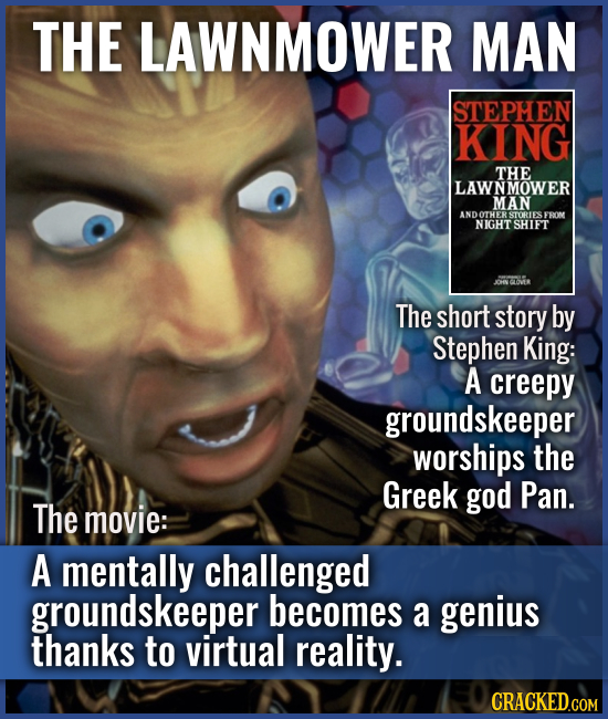 THE LAWNMOWER MAN The short story by Stephen King: A creepy groundskeeper worships the