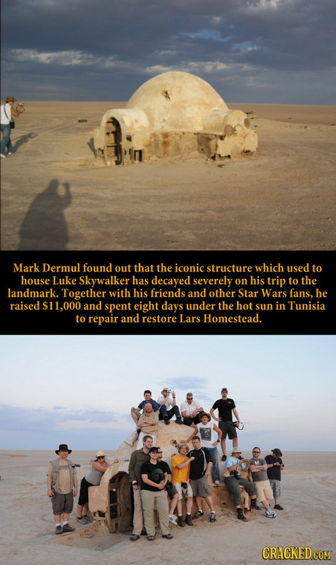 Mark Dermul found out that the iconic structure which used to house Luke Skywalker has decayed severely on his trip to the landmark. Together with his