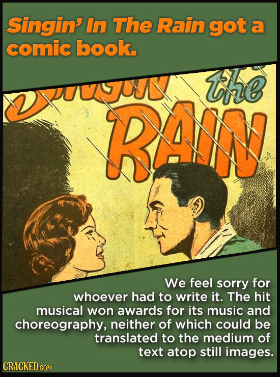Terrible Movie Merchandise The Studios Didn't Think Through - Singin’ In The Rain got a comic book.