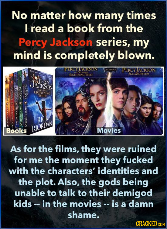 No matter how many times I read a book from the Percy Jackson series, my mind is completely blown. PEROYJACKSON INCLLIDES PERCY TACKSON CMK LIGHINING