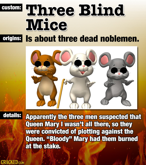 19 Sinister Origins Behind Common Expressions And Customs