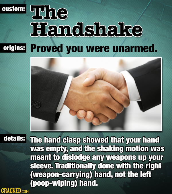 19 Sinister Origins Behind Common Expressions And Customs