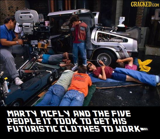CRACKED.COM MARTY MEFLY AND THE FIVE PEDPLE IT TOOK TO GET HIS FUTURISTIE CLOTHES TO WORK