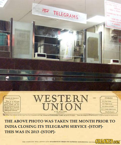 aro TELEGRAMS WESTERN CLASS OF EaOS sats Thie fnete UNION mas elLAL thee wvesbee meAI THE ABOVE PHOTO WAS TAKEN THE MONTH PRIOR TO INDIA CLOSING ITS T