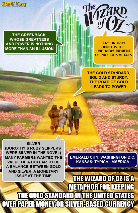 CRACKEDCON WiZARD The of OL THE GREENBACK, WHOSE GREATNESS AND POWER IS NOTHING OZ OR TROY OUNCE IS THE MORE THAN AN ILLUSION UNIT MEASUREMENT OF PR