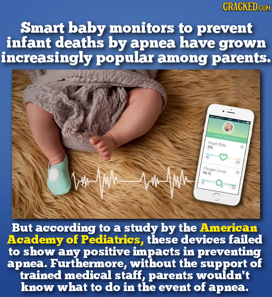 CRACKEDcO Smart baby monitors to prevent infant deaths by apnea have grown increasingly popular among parents. Heart Rate 156 VMimee Oxygertevel 9594