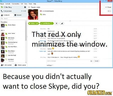 Skype- Folca ieno Svee Cantad Ceererses C e Taie He Bva Yl Leligle e Clne Call rvisrywee fue Contae He Herant Fevedtes ohe + Detes That red X.only ia