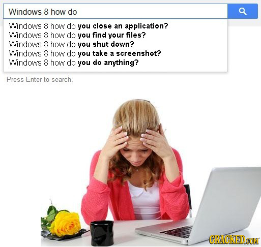 Windows 8 how do a Windows 8 how do you close an application? Windows 8 how do you find your files? Windows 8 how do you shut down? Windows 8 how do y