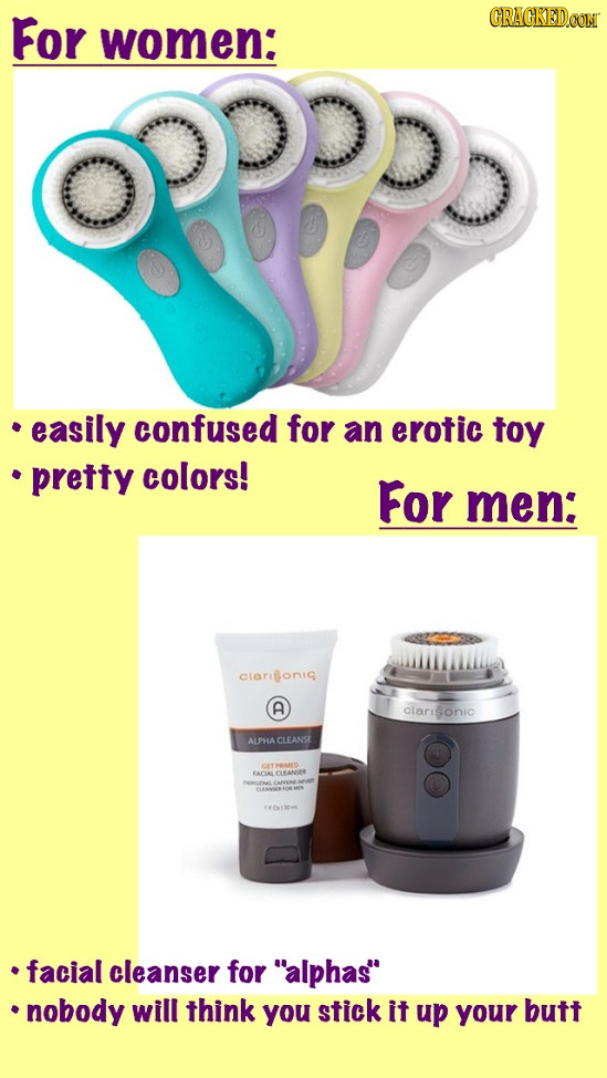 For CRAGKEDCON women: easily confused for an erotic toy pretty colors! For men: clarioni A clarisonic ALPHACLEANSE DET OMIN EACLA CLANER facial cleans