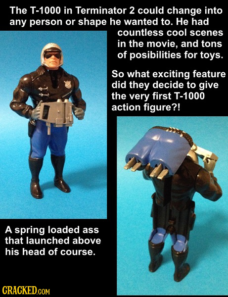 The T-1000 in Terminator 2 could change into any person or shape he wanted to. He had countless cool scenes in the movie, and tons of posibilities for