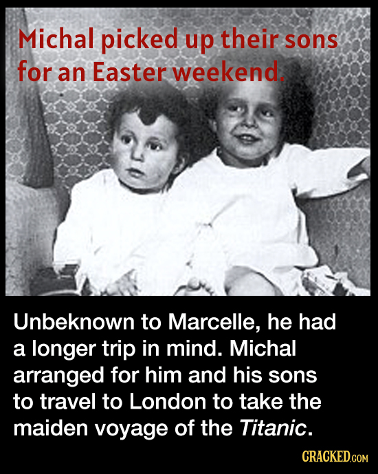 Michal picked up their sons for an Easter weekend. Unbeknown to Marcelle, he had a longer trip in mind. Michal arranged for him and his sons to travel