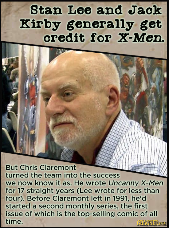 21 People Who Get Unfairly Left Out Of The History Books - Stan Lee and Jack Kirby are generally credited with creating the X-Men. But their vision of