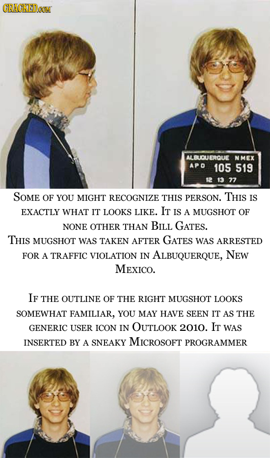 CRACKEDCON ALBUDUERQUE NMEX APD 105 519 12 13 77 12 Some OF YOU MIGHT RECOGNIZE THIS PERSON. THIS IS EXACTLY WHAT IT LOOKS LIKE. IT IS A MUGSHOT OF NO