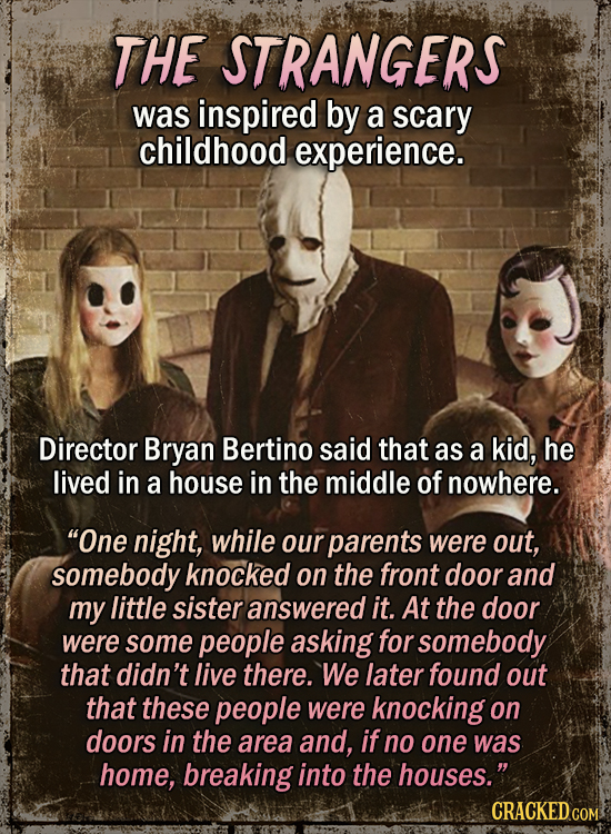 15 Horror Movie Inspirations That Are Just Unexpected