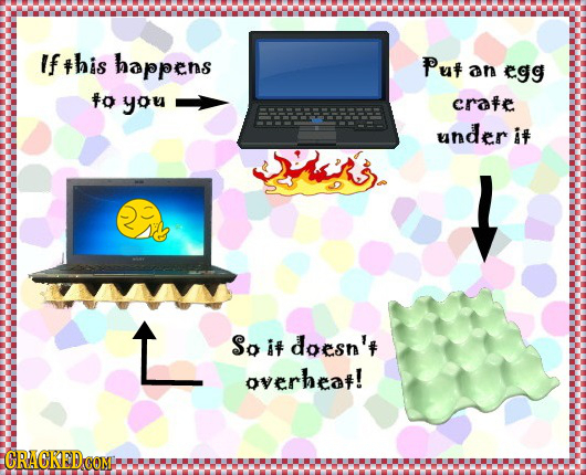 If this happens Puf an egg fo you crate under if L So if doesn't overheaf! CRACKED COM
