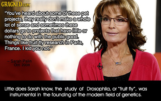 CRACKED CO You've heard about some of these pet projects, they really don't make a whole lot of sense and sometimest these dollars go to projects tha