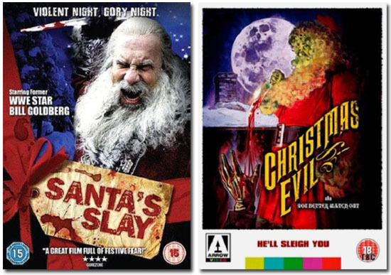 VIOLENT NIGHT. GORY NIGHT. Starin former WWE STAR BILL GOLOBERG SANTA'S GST8s: FVil SLAY 800 BETO 1A1CDOT t HE'LL SLEIGH YOU 15 A CREAT FIN FULL OF F