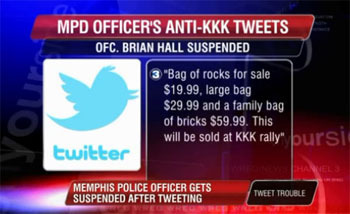 MPD OFFICER'S ANTI-KKK TWEETS OFC. BRIAN HALL SUSPENDED 3 Bag of rocks for sale $19.99. large bag $29.99 and a family bag of bricks $59.99. This will