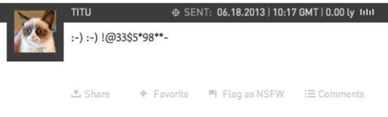 TITU SENT: 06.18.2013 I 10:17 GMT 0.00 ly Julu -)!@33$5'98 Share Favorite FLag as NSEW E Comments 